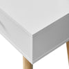 Dressing Table With Stool Led Lights Vanity Makeup Desk Set With 2 Drawers White