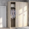Wall Mounted Closet Organizer System Kit Adjustable Wardrobe Organizer w/ Rods