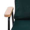 Rattan Backrest Armchair Accent Tub Seat Balcony Lounge Chair Fireside Cafe Sofa