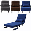 Folding Single Sofa Chair Bed Fabric Sofabed Occasional Lounge Chaise Guest Sofa