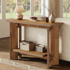 41.34-Inch Console Table with Storage, 2-Tier Rustic Wooden Entryway Sofa Table
