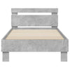 Tidyard Bed Frame Bed Base Wax Brown 90x200 Solid Wood Pine Bedstead Base R3P8