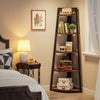 Tribesigns 70 inch Tall Corner Shelf, 5 Tier Rustic Corner Bookshelf