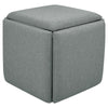 5in1 Stackable Storage Ottoman Seat Stool Toy Nesting Box Linen/PU Pouffe Chairs