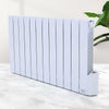 Electric Wall Mounted Oil Filled Radiator Home Space Heater Thermostatic Timer