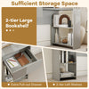 Grey L-Shaped Computer Desk Compact Corner Executive Desk w/ Storage