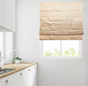 Cream Faux Silk BLACKOUT Lined Roman Blind - Cassette upgrade Available