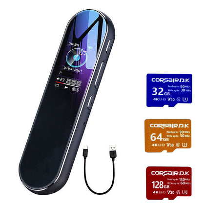 128G Digital Voice Recorder Dictaphone Audio MP3 Player Sound Recording Device