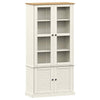 Glass Display Cabinet, Kitchen Cupboard with 2 Door, Storage Cabinet for S4K0