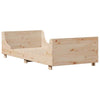 Bed Frame with Headboard 90x200 Solid Wood Pine E1W6