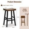 74CM Saddle Bar Stools Set of 2 Counter Height Barstools Dining Chairs Brown