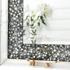 120cm Extra Large Diamond Crushed Mirror Full Body Glitter Jewelled Wall Mirror