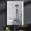 Bathroom Mirror with 3-Colors LED Lights Touch Control Wall Mounted Anti-frog