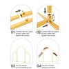 Gold Wedding Arch Backdrop Stand Arch Flower Rack Balloon Frame Engagement Decor