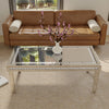 Modern Mirrored Coffee Table Cryatal Diamond Inlay Furniture Tea Table Reception