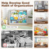 5-Tier Children Bookcase Magazine Storage & Display Rack-White