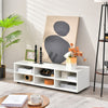 TV Stand for TVs up to 55 Inches Wooden 6 Storage Compartments TV Cabinet Table