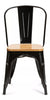 Style Industrial Metal Dining Chairs Vintage Retro Kitchen Cafe Stacking