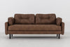 Swyft Model 04 3 Seat Sofa Bed - Chestnut Faux Leather RRP £2069