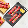 Cast Iron Griddle Tray Reversible Plate 18"x10" Grill Pan Tray BBQ Steak Camping