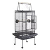 Large Bird Cage Parrot Cage Open Top Rolling Wheels for Canary Budgie Parakeet
