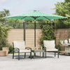 Bulliing Garden Parasol with Steel Green 288x288x225 ,Beach Parasol, R6G4