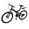 Mens Mountain Bike Mountaineer 26" Wheel 19" Frame Suspension 21-Speed Black