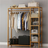 Wooden Clothes Rail Garment Rack Hanging T-Shirt Coat Stand Storage Shelves Home