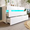 Sideboard Storage Cabinet Dresser Chest of Drawers with RGB LED App Control