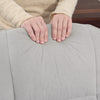 Swivel Recliner Chair with Footstool and Wooden Base, Light Grey
