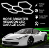 5 Hex Hexagon LED Lighting Car Detail Retail Garage Workshop Home Gym Wall Light