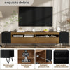 180cm Wide TV Media Unit with Storage Doors, Open Compartments & Side Shelves