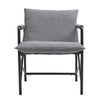 Modern Armchair Lazy Sofa Linen Fabric Chair Garden Outdoor Leisure Relax Lounge