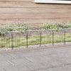 20 Panels Garden Fence Metal Picket Border Outdoor Lawn Flower Edging Decorative