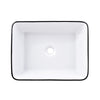 Bathroom Cloakroom Vanity Ceramic Wash Basin Sink Countertop / Wall Mount Modern