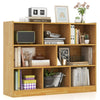 Costway Wood Storage Cube Bookcase 3 Tier 8 Cube Open Shelf Storage Cabinet