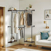 Industrial Pipe Clothing Rack Retail Checkroom Dance Studio Garment Clothes Rail