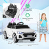 Licensed Electric Audi Ride on Car 12V Kids Electric Vehicle White