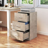 Storage Organizer 3-Drawer Chest Set of 2 Night Stand w/3 Drawers-Grey