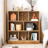 100 CM Wood Display Shelf Living Room Open Storage Cubes-Natural