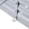 Galvanised Raised Garden Bed Metal Planter Box w/Open Bottom, Grey/Green/Sliver