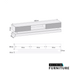Modern I 180cm I TV Unit I Cabinet I TV Stand I Grey High Gloss Doors I Free LED