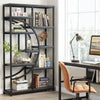 Tribesigns Bookshelf Industrial 5 Tier Etagere Bookcase, Freestanding Bookcase
