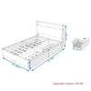 Double/King Size Bed Frame with Storage Headboard, 4 Drawers Platform Slats Bed