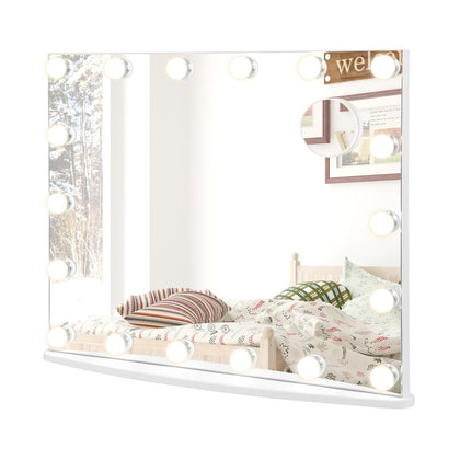 18 LED Vanity Makeup Mirror 3 Color Lighting Modes Hollywood Lighted Mirror