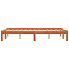 BaraSh Bed Frame Wax Brown 120x200 Solid Wood Pine,Platform Bed Frame,For N4A7