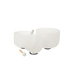 432Hz 8"-12" Set of 3 Chakra Design Quartz Crystal Singing Bowl with Carry Case