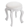 Dressing Table Stool 44x30x30 Vanity Chair Makeup Seat Baroque Piano Chair White