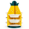 3-Tier Pineapple Kids Toy Shelf 360° Rotating Storage Organizer Collection Rack