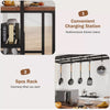 Kitchen Island Baker Rack Bar Table 3 Tier Microwave Stand Oven Storage Shelf